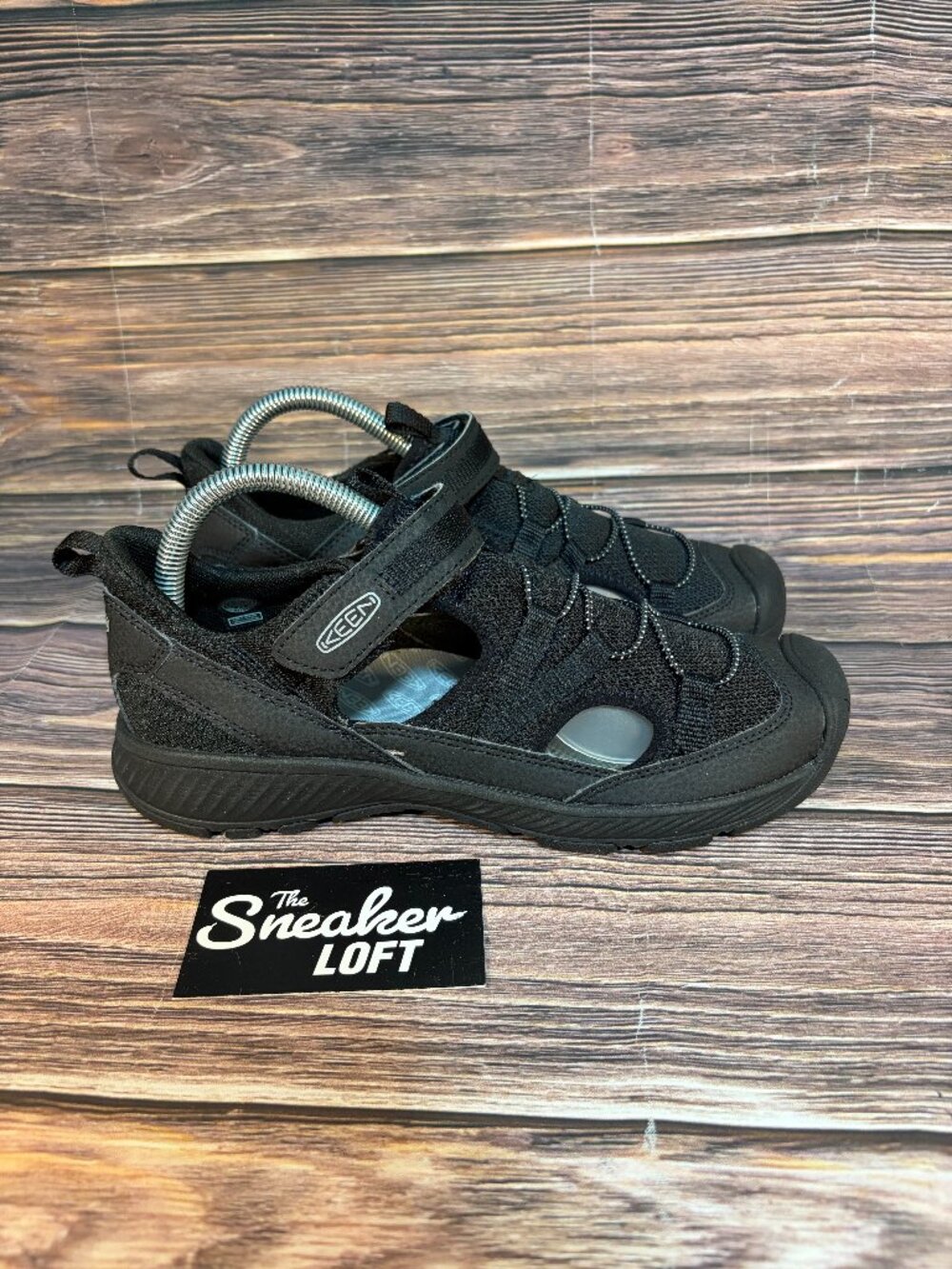 Keen Youth Motozoa Sandals Black All Terrain Strap Shoes Size 6‎